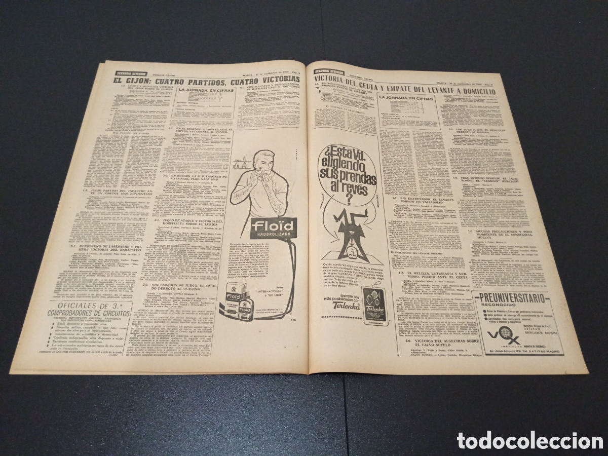 Coleccionismo deportivo: MARCA 27/09/1965 - Foto 5