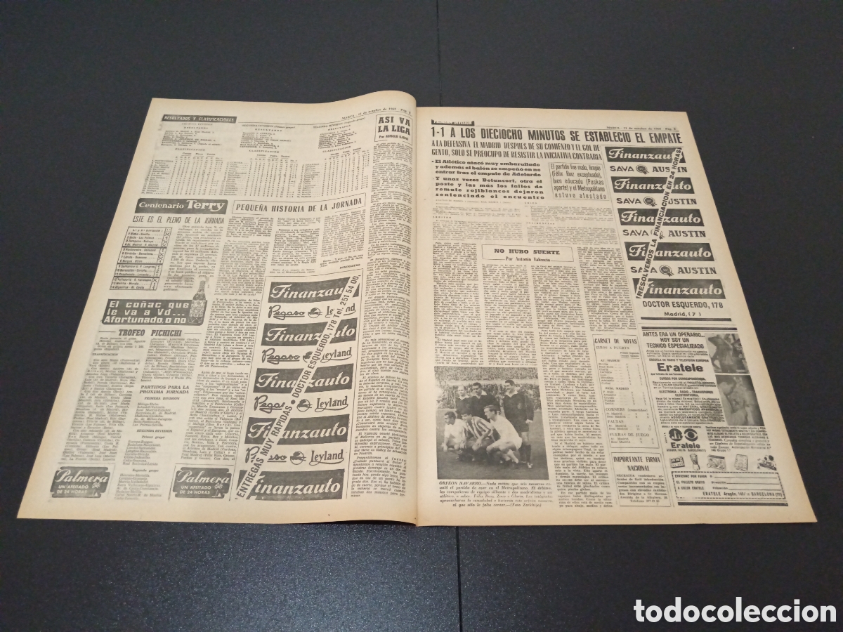 Coleccionismo deportivo: MARCA 11/10/1965 - Foto 2