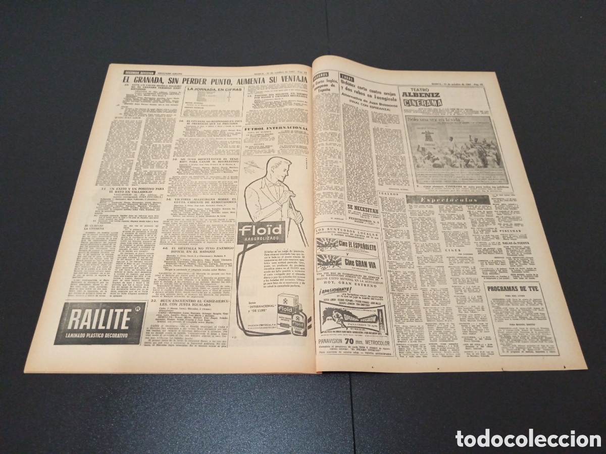 Coleccionismo deportivo: MARCA 11/10/1965 - Foto 6