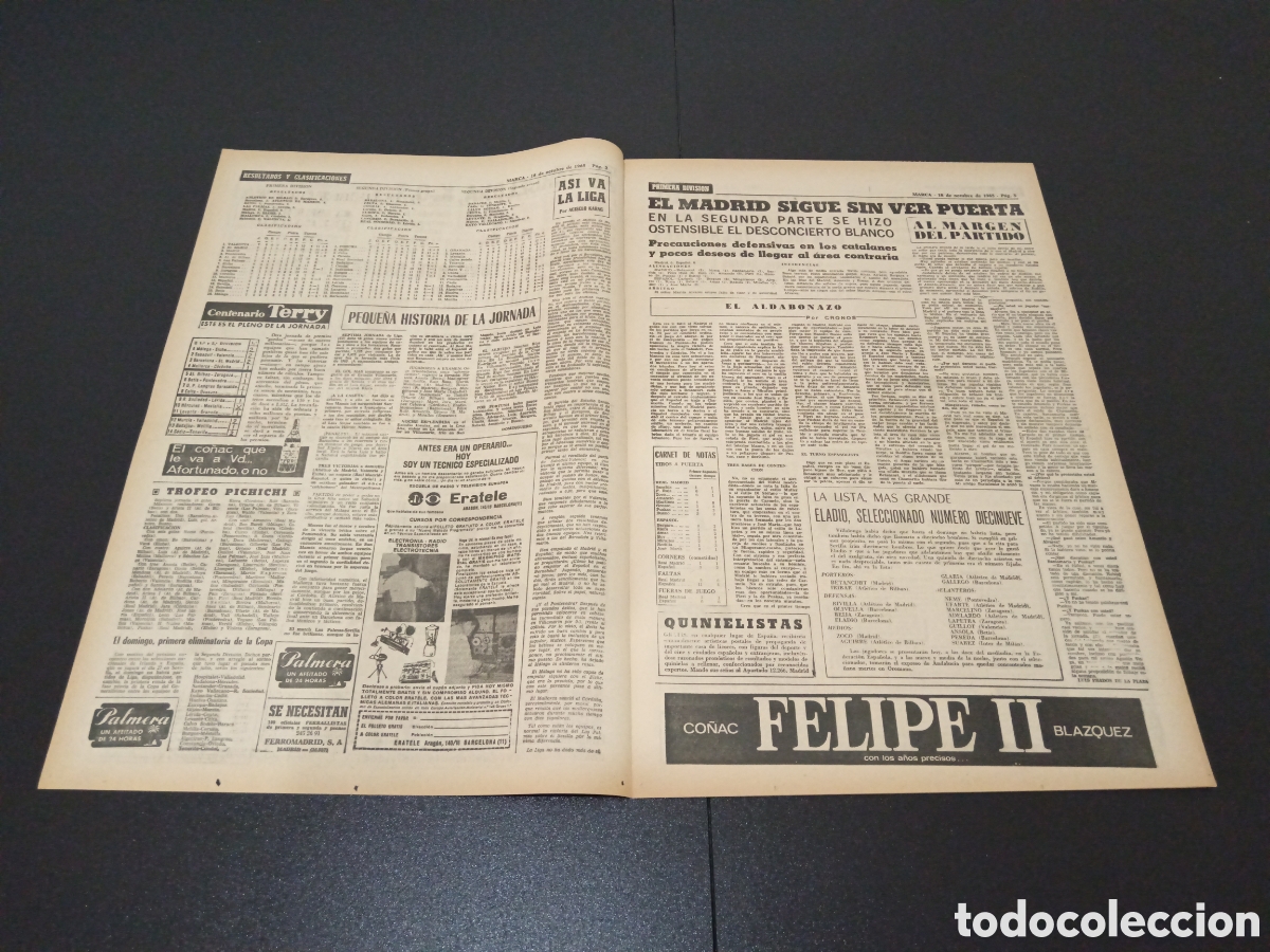 Coleccionismo deportivo: MARCA 18/10/1965 - Foto 2