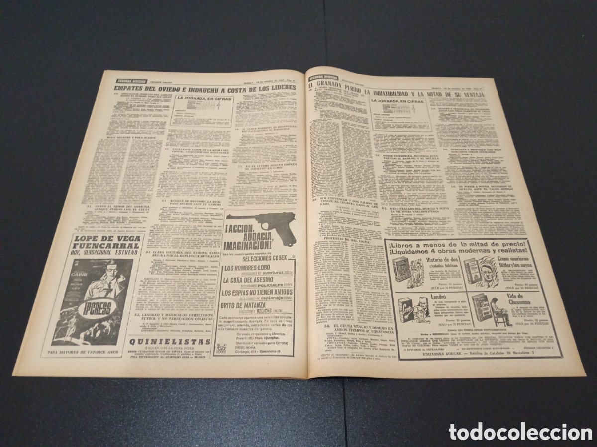 Coleccionismo deportivo: MARCA 18/10/1965 - Foto 5