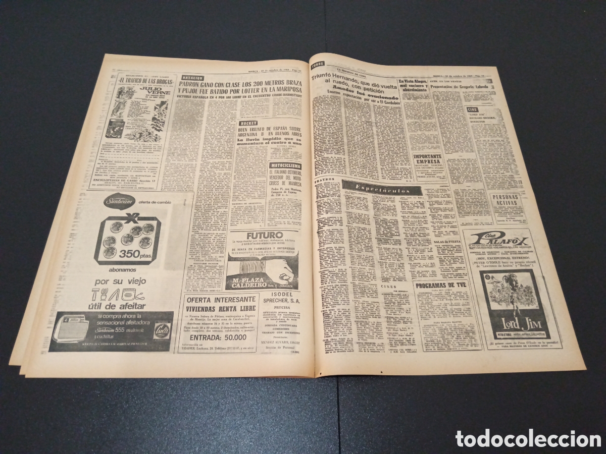 Coleccionismo deportivo: MARCA 25/10/1965 - Foto 6