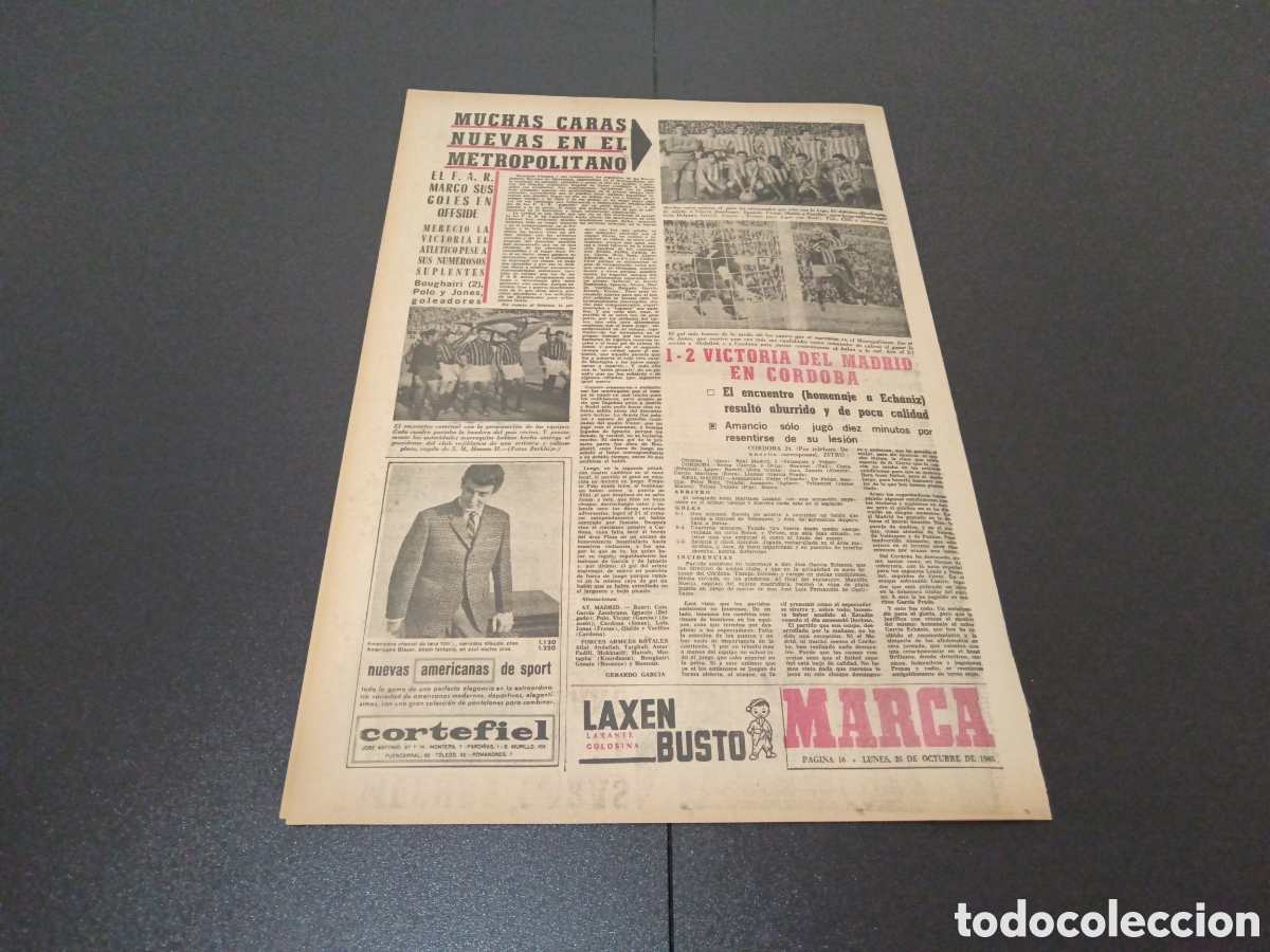 Coleccionismo deportivo: MARCA 25/10/1965 - Foto 7