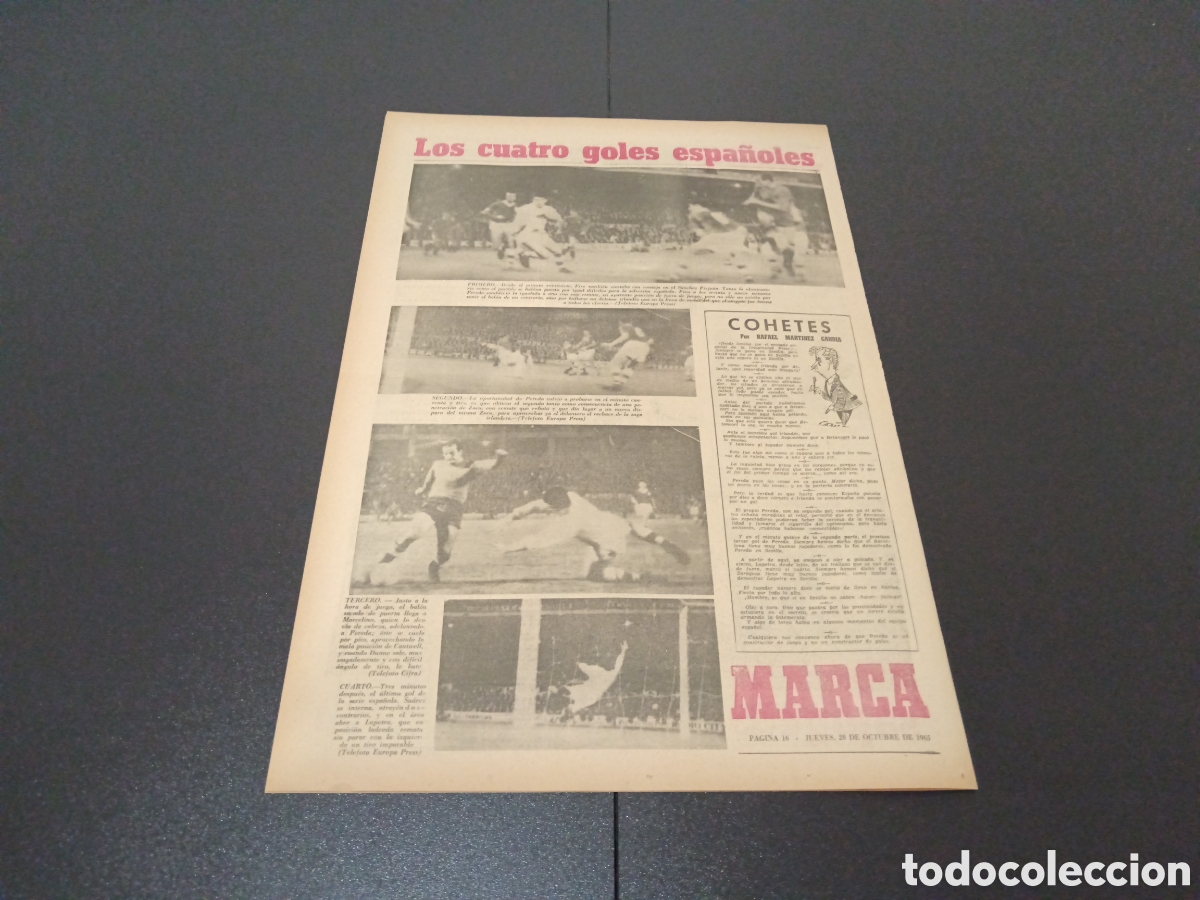 Coleccionismo deportivo: MARCA 28/10/1965 - Foto 5