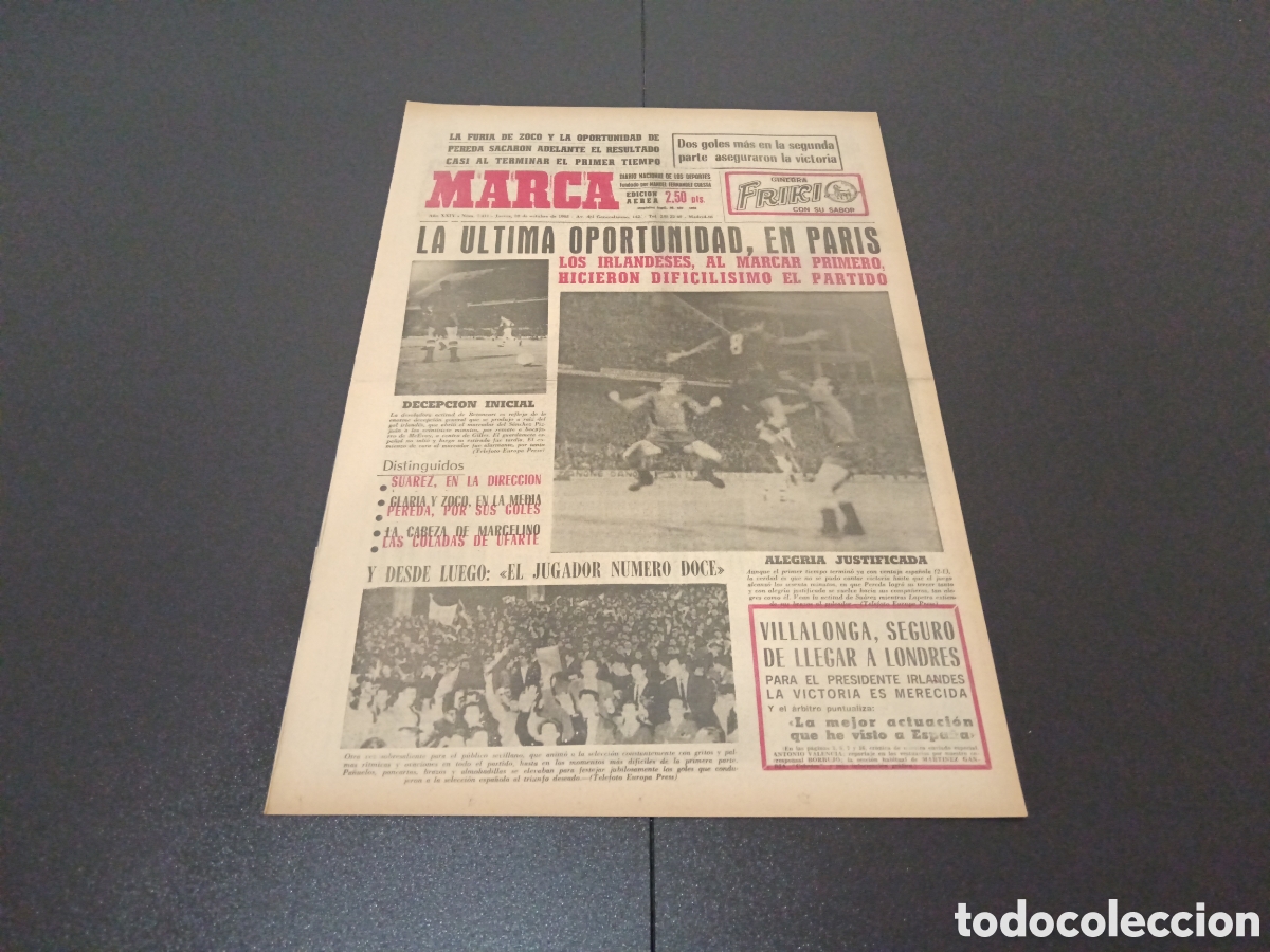 Coleccionismo deportivo: MARCA 28/10/1965 - Foto 1