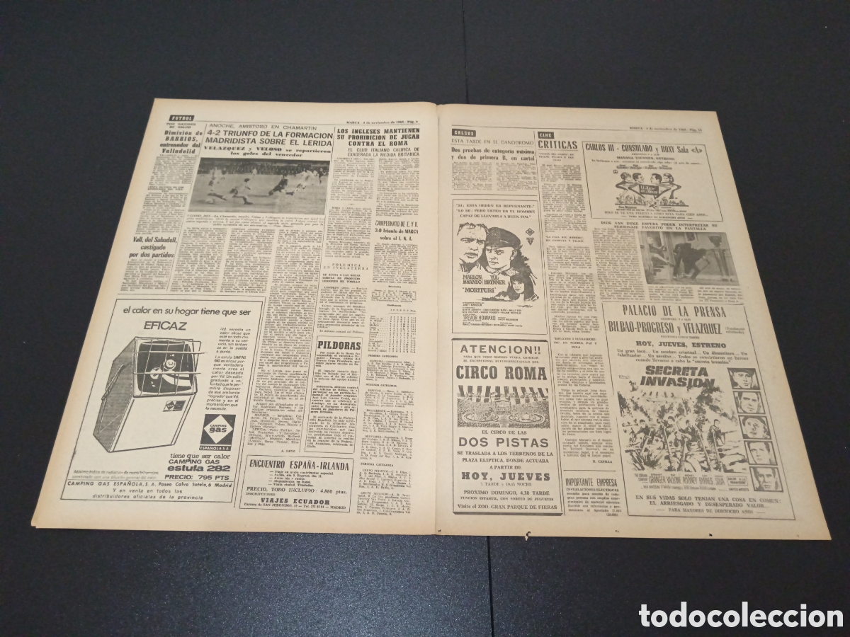Coleccionismo deportivo: MARCA 04/11/1965 - Foto 3