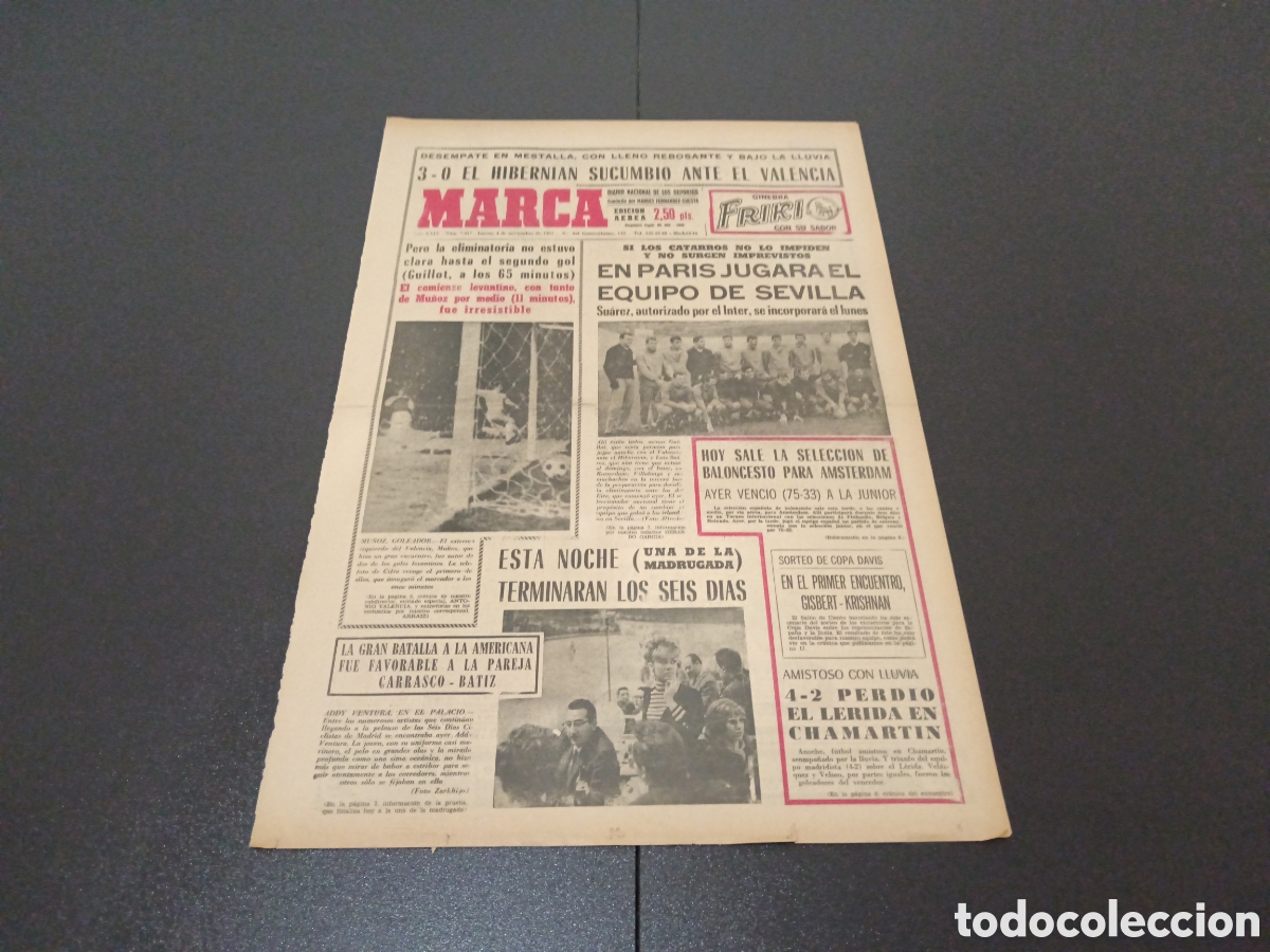 Coleccionismo deportivo: MARCA 04/11/1965 - Foto 1