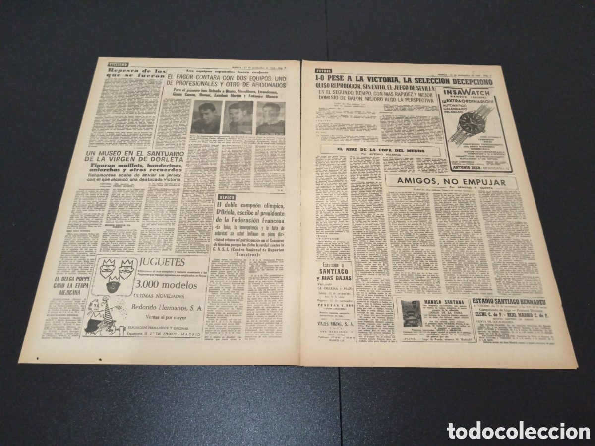Coleccionismo deportivo: MARCA 11/11/1965 - Foto 2