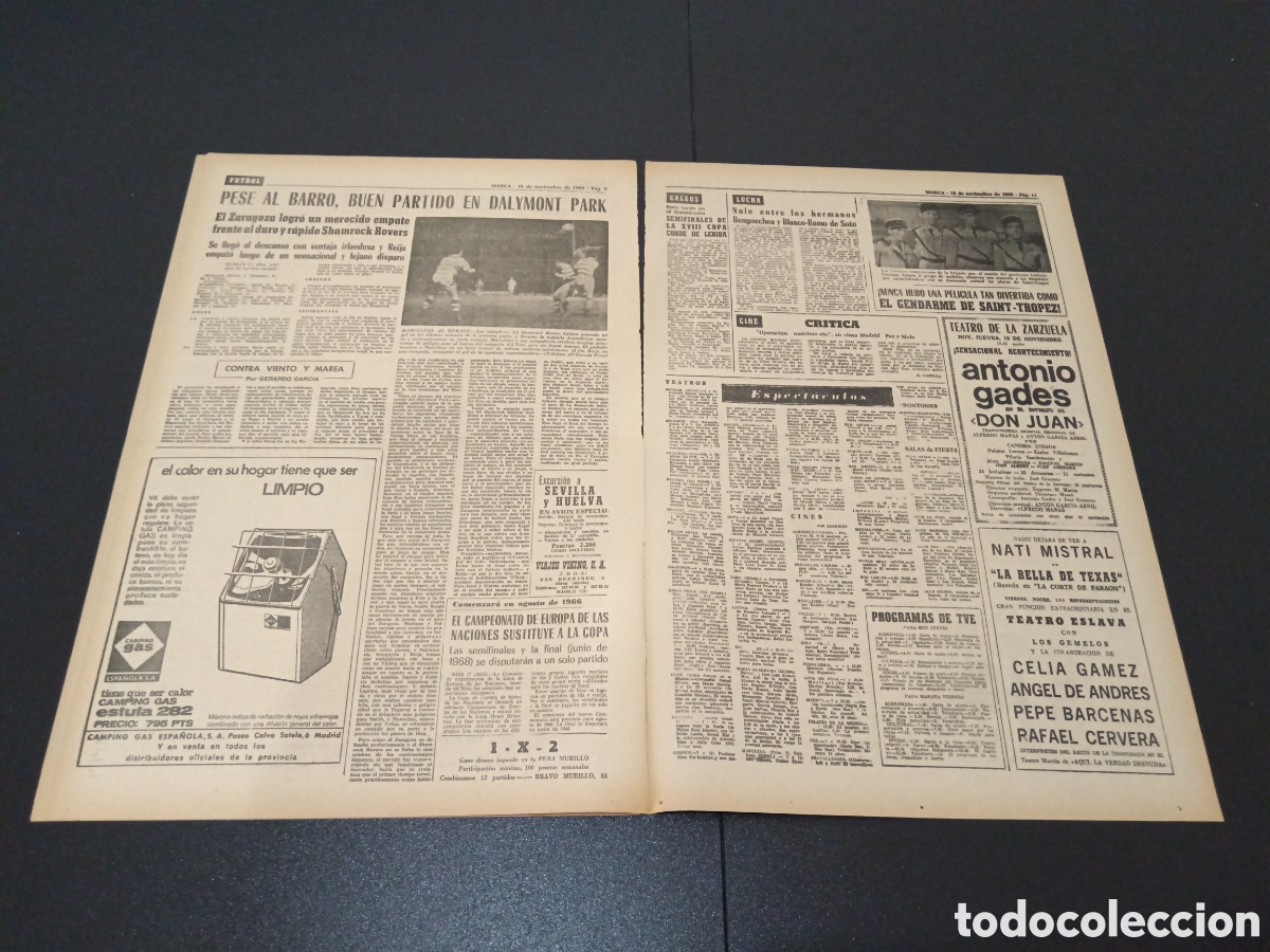 Coleccionismo deportivo: MARCA 18/11/1965 - Foto 4