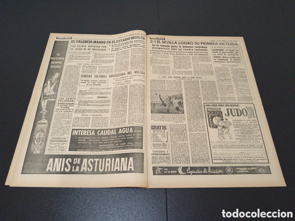 Coleccionismo deportivo: MARCA 22/11/1965 - Foto 3
