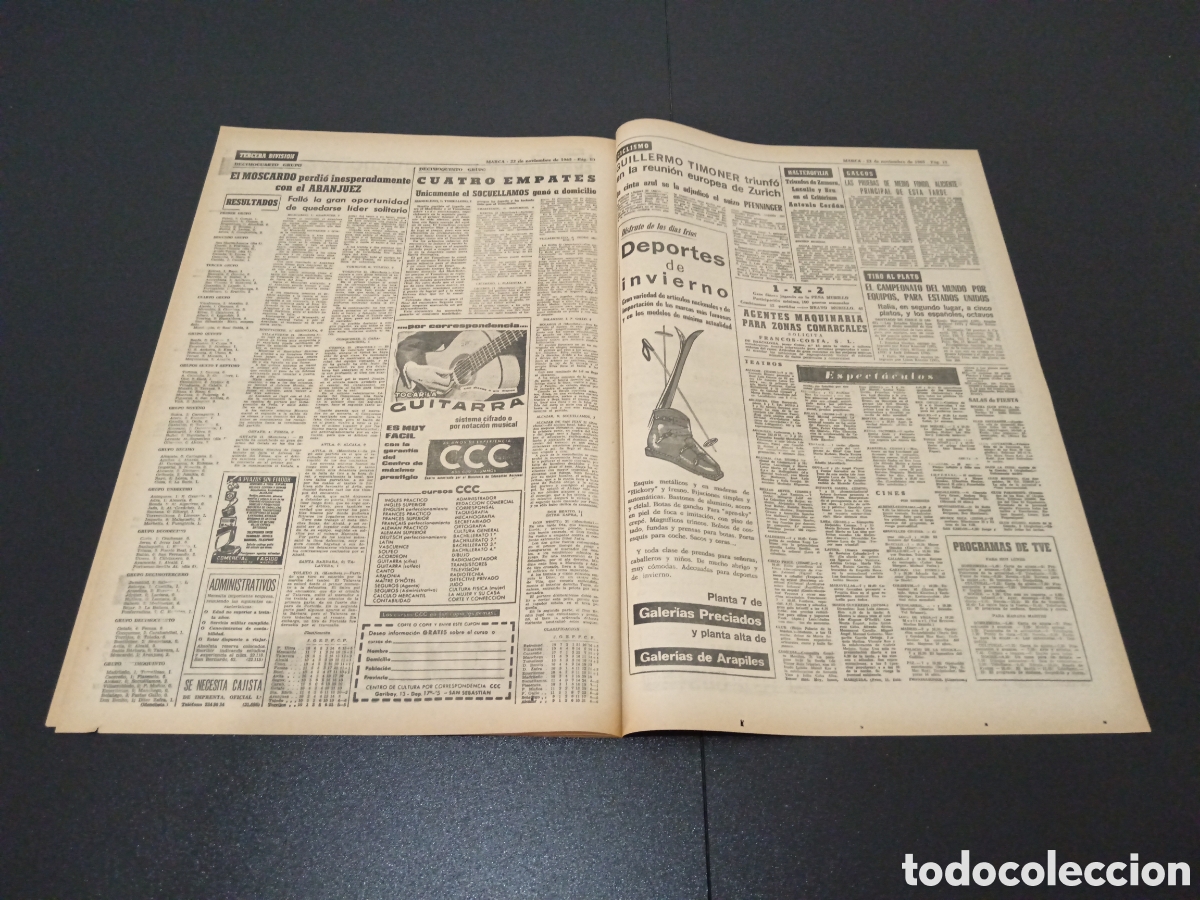 Coleccionismo deportivo: MARCA 22/11/1965 - Foto 6