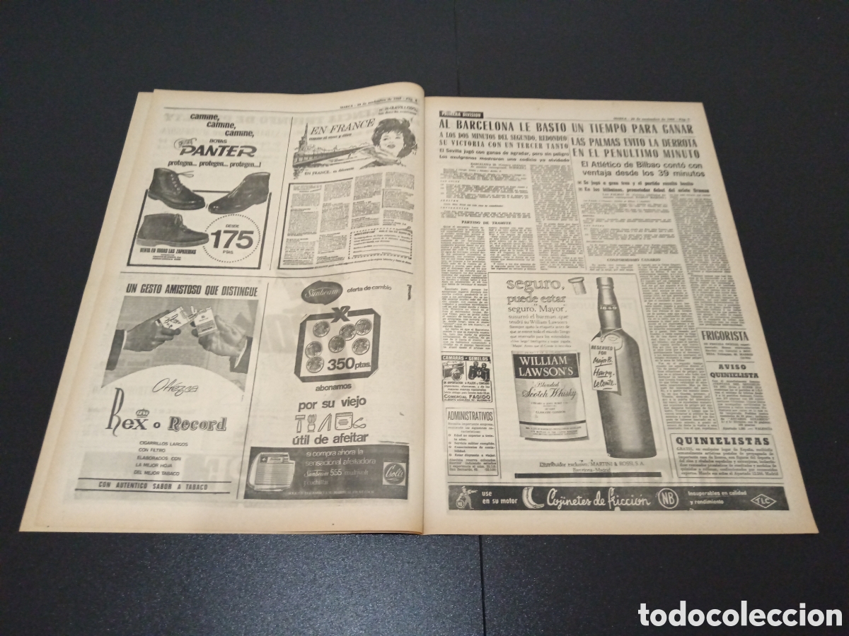 Coleccionismo deportivo: MARCA 29/11/1965 - Foto 3
