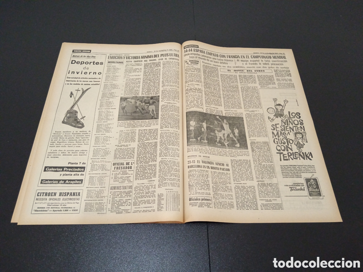 Coleccionismo deportivo: MARCA 29/11/1965 - Foto 6