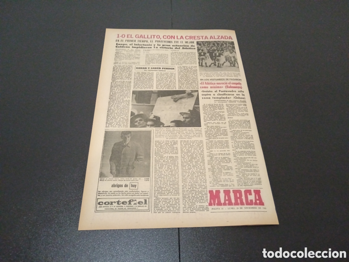 Coleccionismo deportivo: MARCA 29/11/1965 - Foto 8
