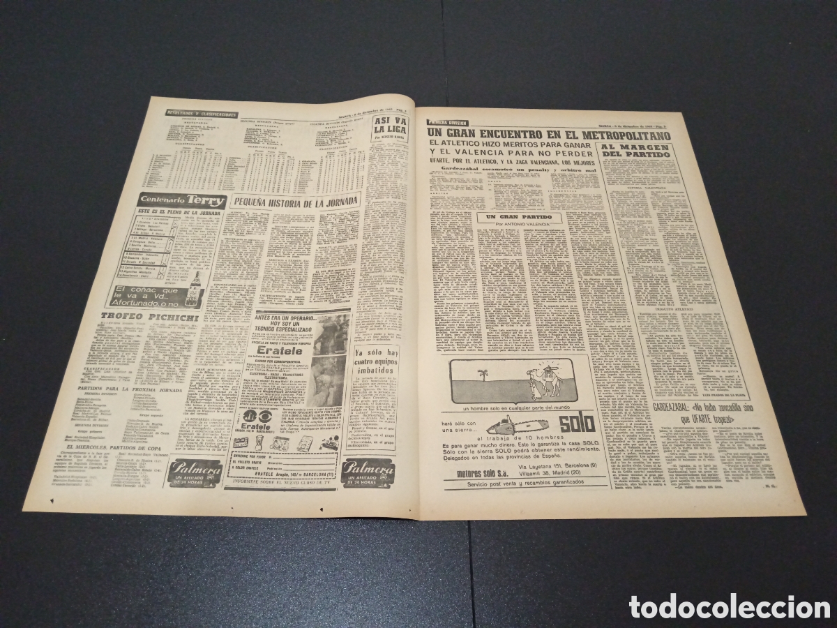 Coleccionismo deportivo: MARCA 06/12/1965 - Foto 2