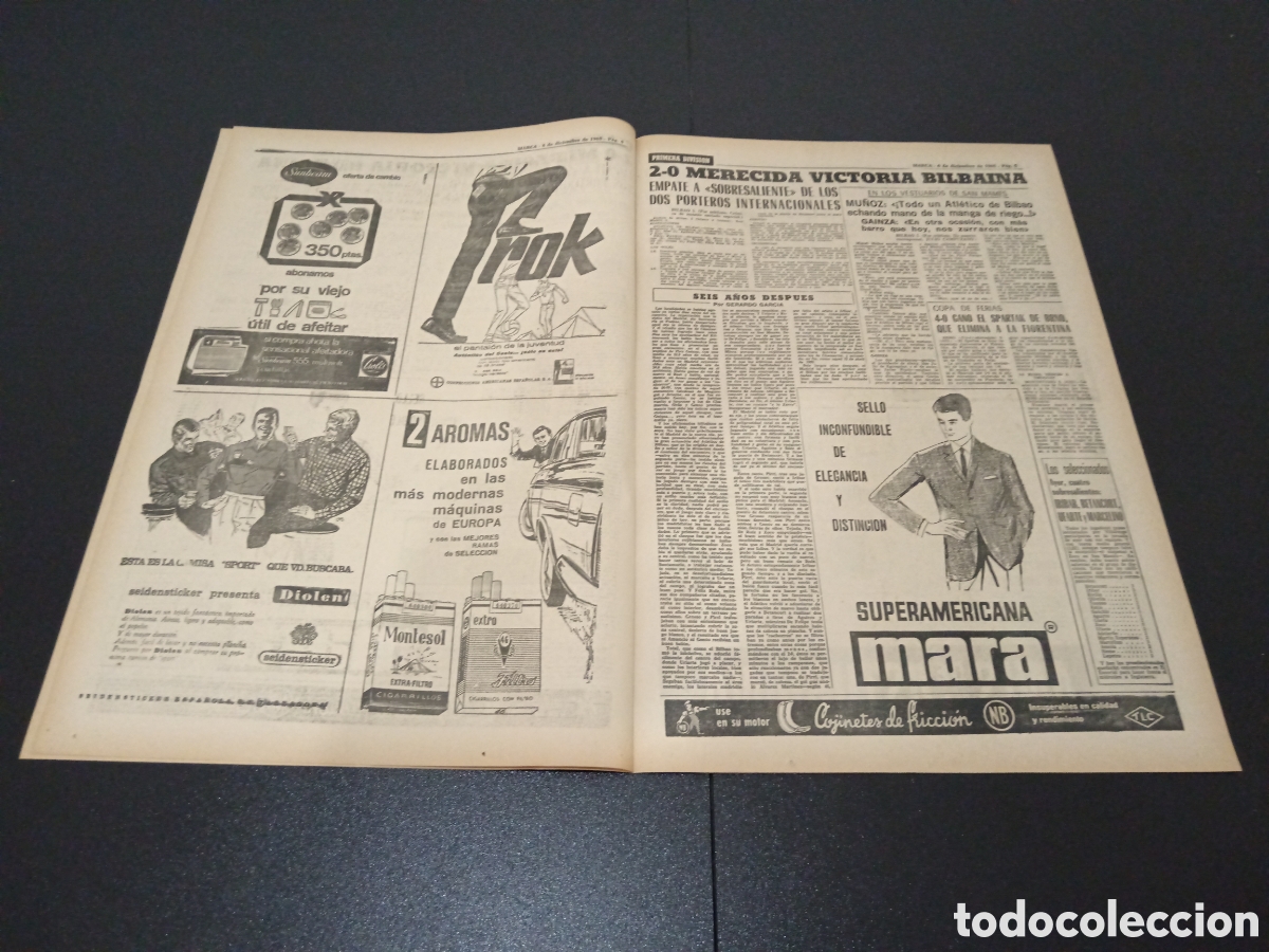 Coleccionismo deportivo: MARCA 06/12/1965 - Foto 3