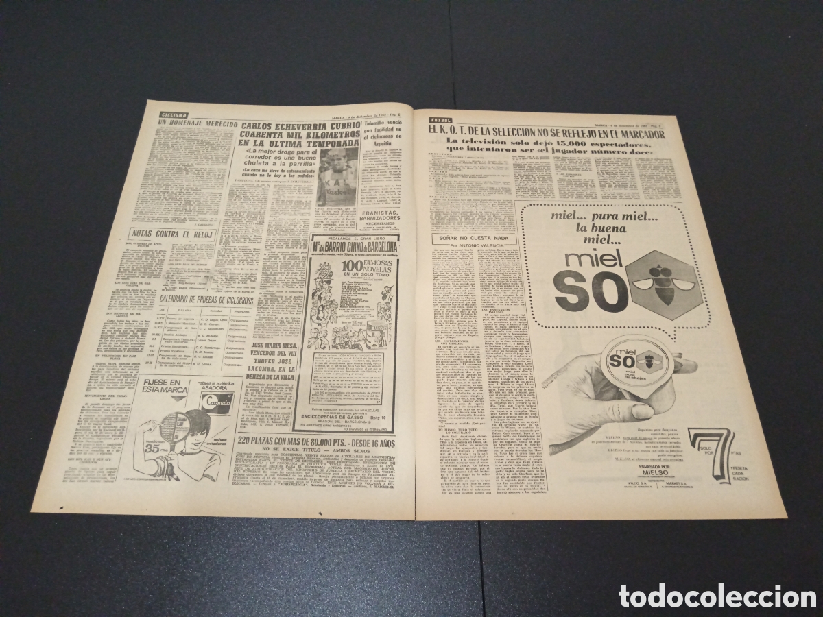 Coleccionismo deportivo: MARCA 09/12/1965 - Foto 2