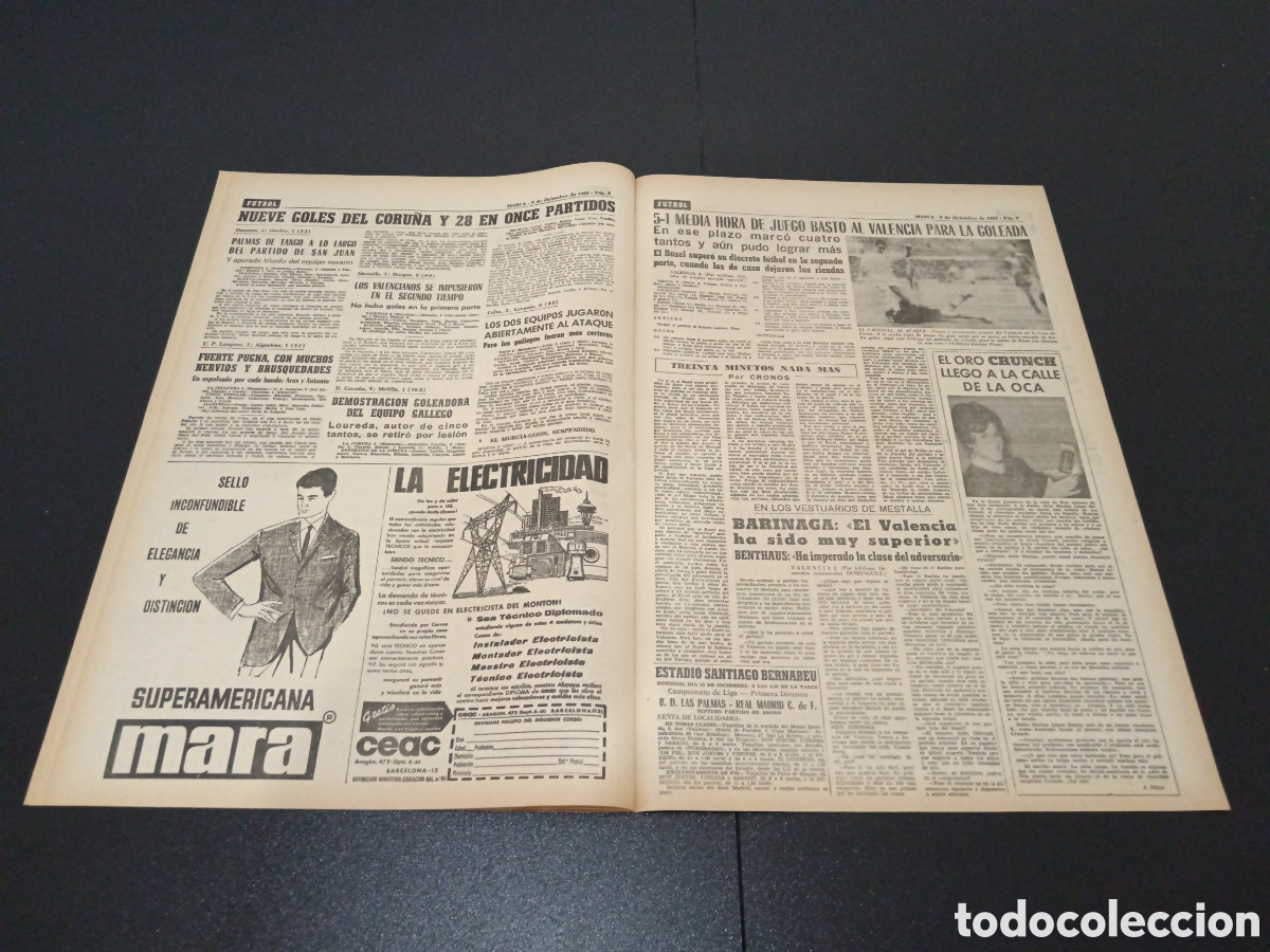 Coleccionismo deportivo: MARCA 09/12/1965 - Foto 4
