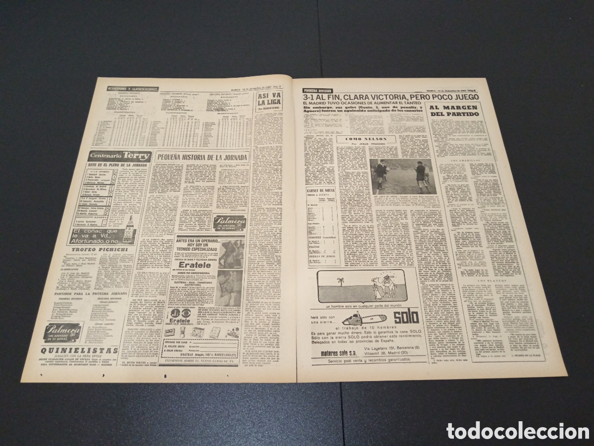 Coleccionismo deportivo: MARCA 13/12/1965 - Foto 2