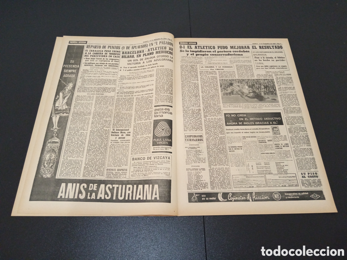 Coleccionismo deportivo: MARCA 13/12/1965 - Foto 3