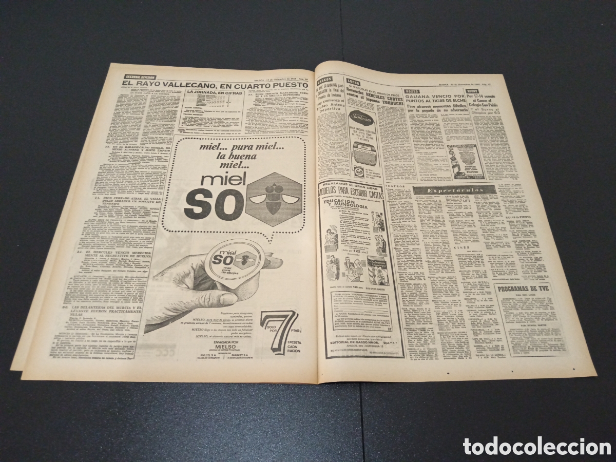 Coleccionismo deportivo: MARCA 13/12/1965 - Foto 6