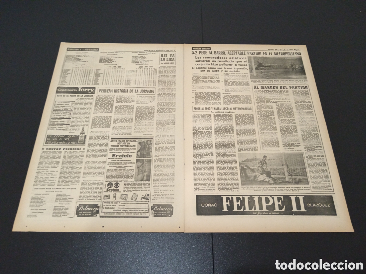 Coleccionismo deportivo: MARCA 27/12/1965 - Foto 2