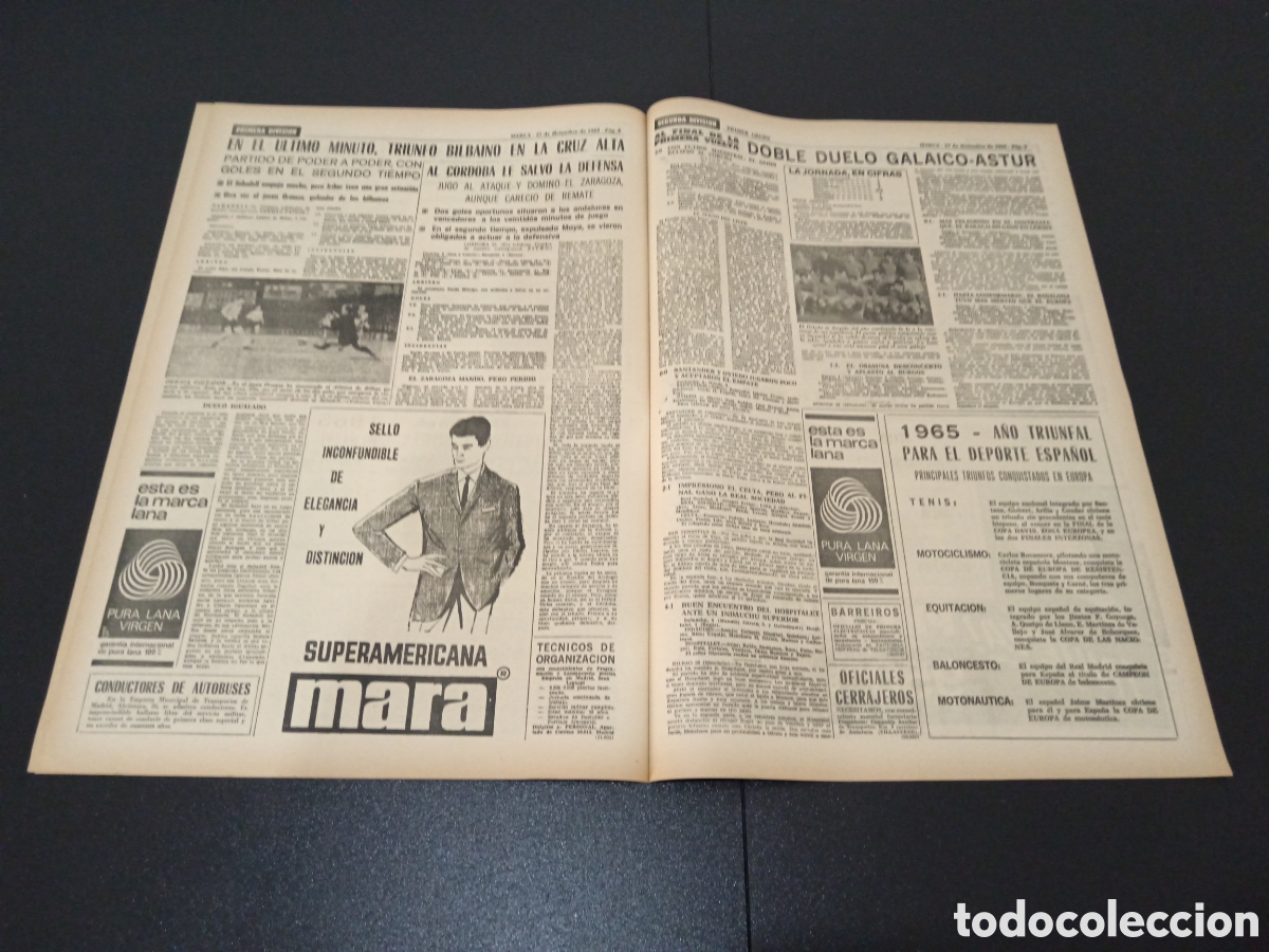 Coleccionismo deportivo: MARCA 27/12/1965 - Foto 5