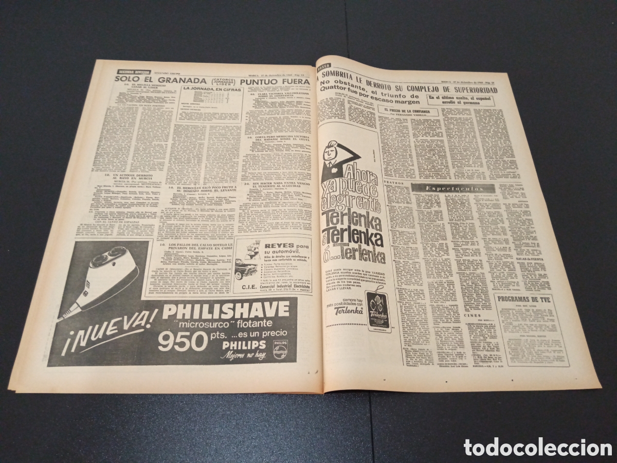 Coleccionismo deportivo: MARCA 27/12/1965 - Foto 6