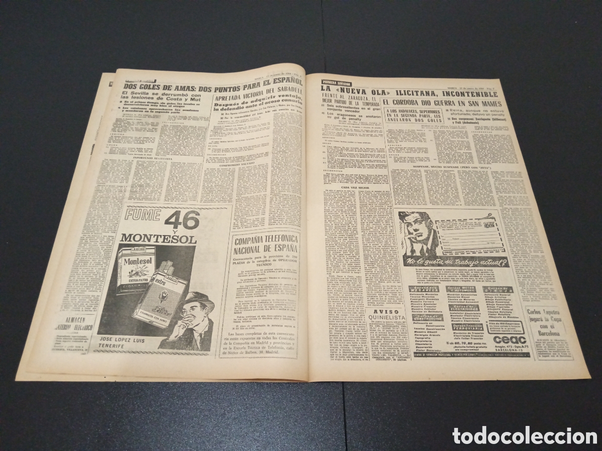 Coleccionismo deportivo: MARCA 17/01/1966 - Foto 4