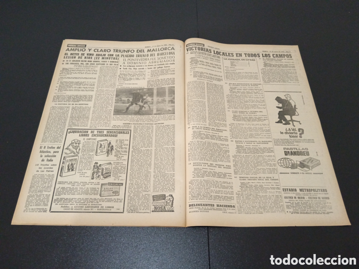 Coleccionismo deportivo: MARCA 17/01/1966 - Foto 5