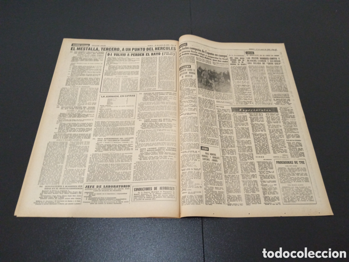 Coleccionismo deportivo: MARCA 17/01/1966 - Foto 6