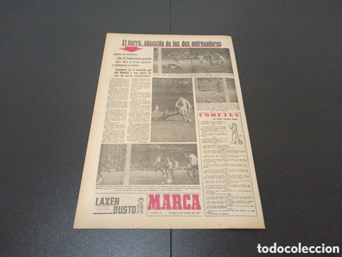 Coleccionismo deportivo: MARCA 17/01/1966 - Foto 7