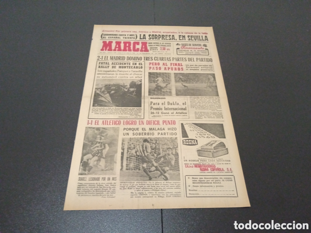 Coleccionismo deportivo: MARCA 17/01/1966 - Foto 1