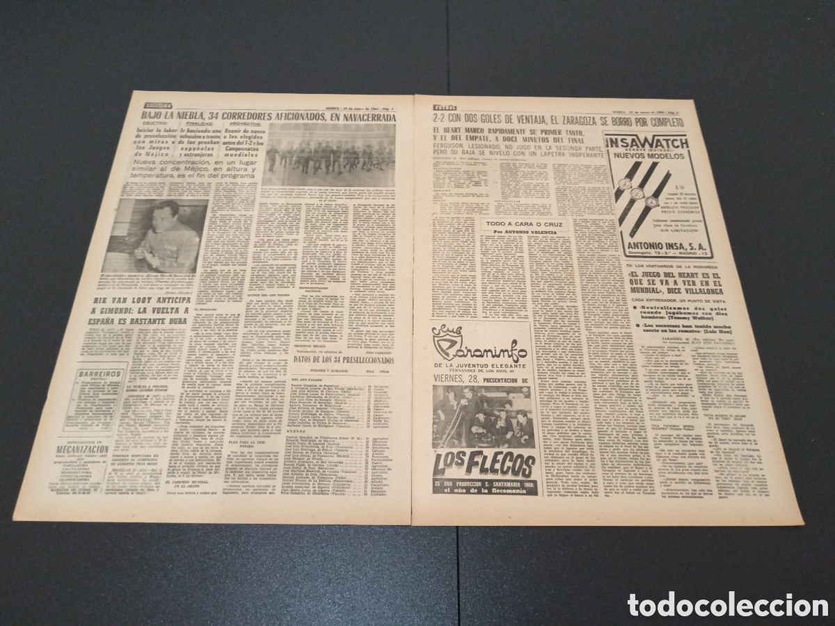 Coleccionismo deportivo: MARCA 27/01/1966 - Foto 2