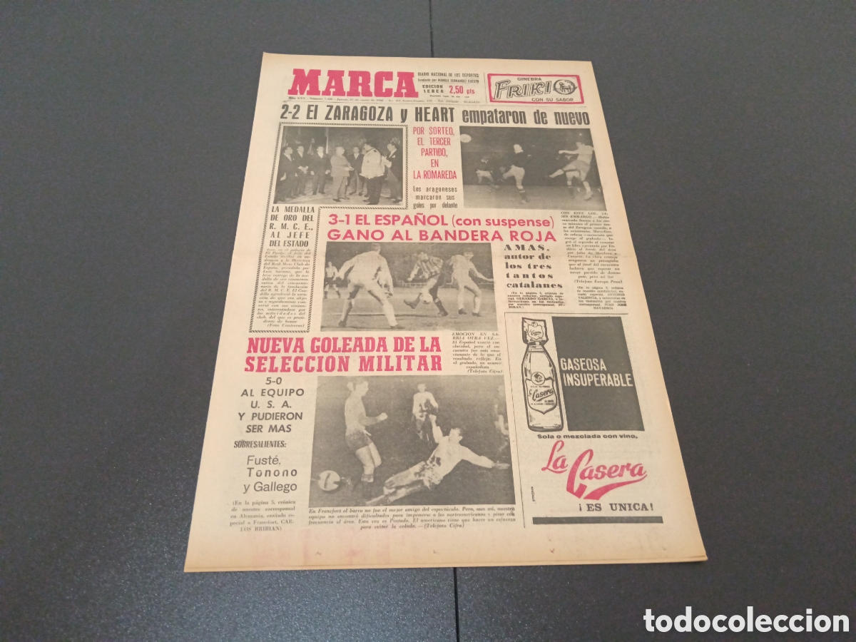 Coleccionismo deportivo: MARCA 27/01/1966 - Foto 1
