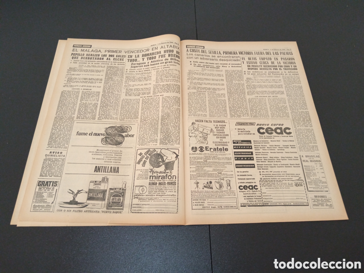 Coleccionismo deportivo: MARCA 07/02/1966 - Foto 4
