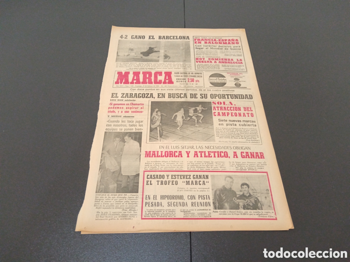 Coleccionismo deportivo: MARCA 13/02/1966 - Foto 1
