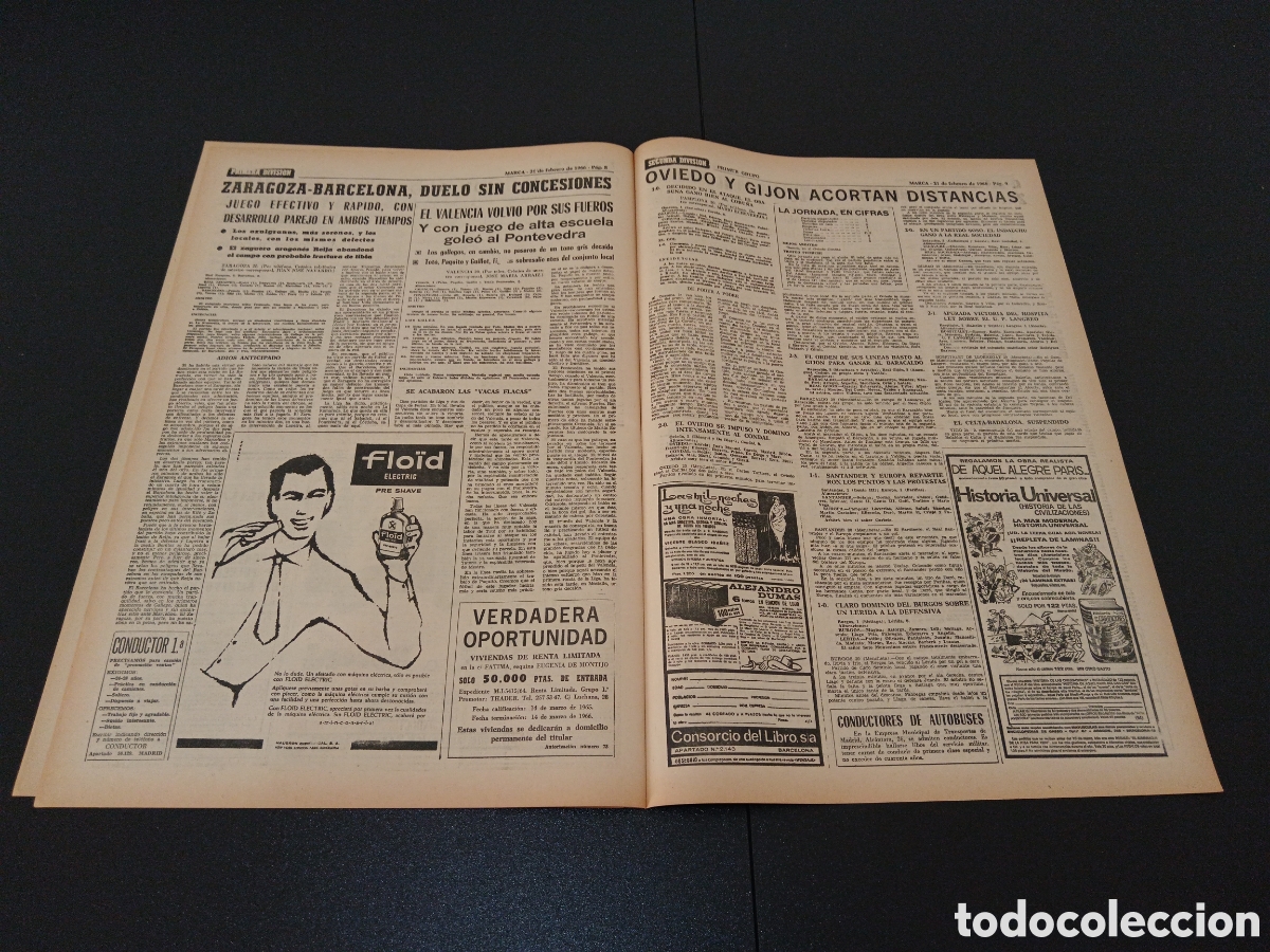 Coleccionismo deportivo: MARCA 21/02/1966 - Foto 5