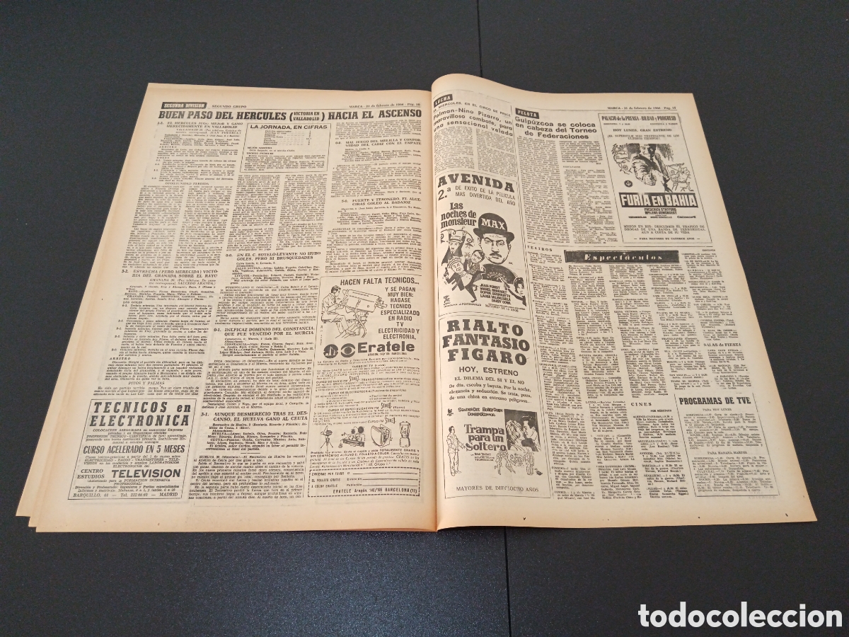 Coleccionismo deportivo: MARCA 21/02/1966 - Foto 6