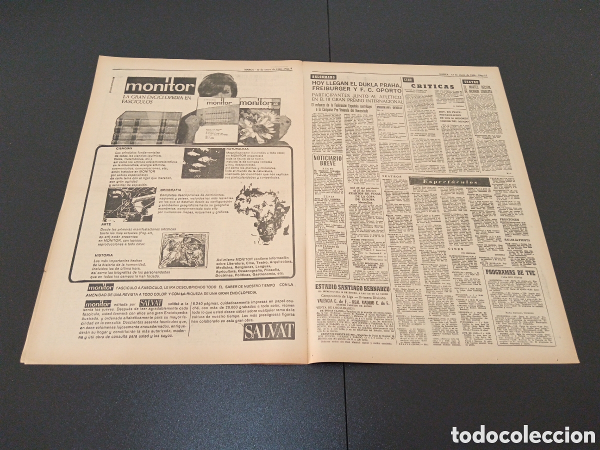Coleccionismo deportivo: MARCA 13/01/1966 - Foto 3