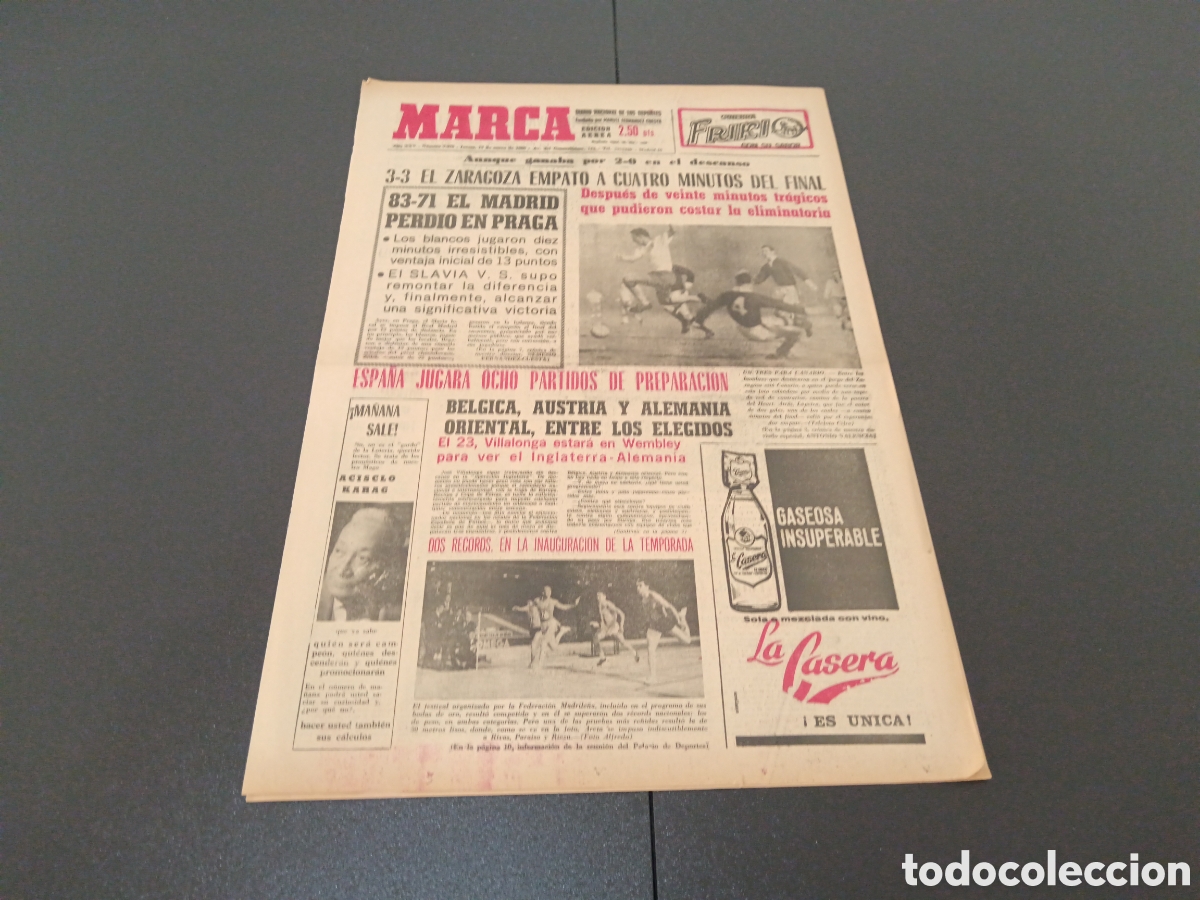 Coleccionismo deportivo: MARCA 13/01/1966 - Foto 1