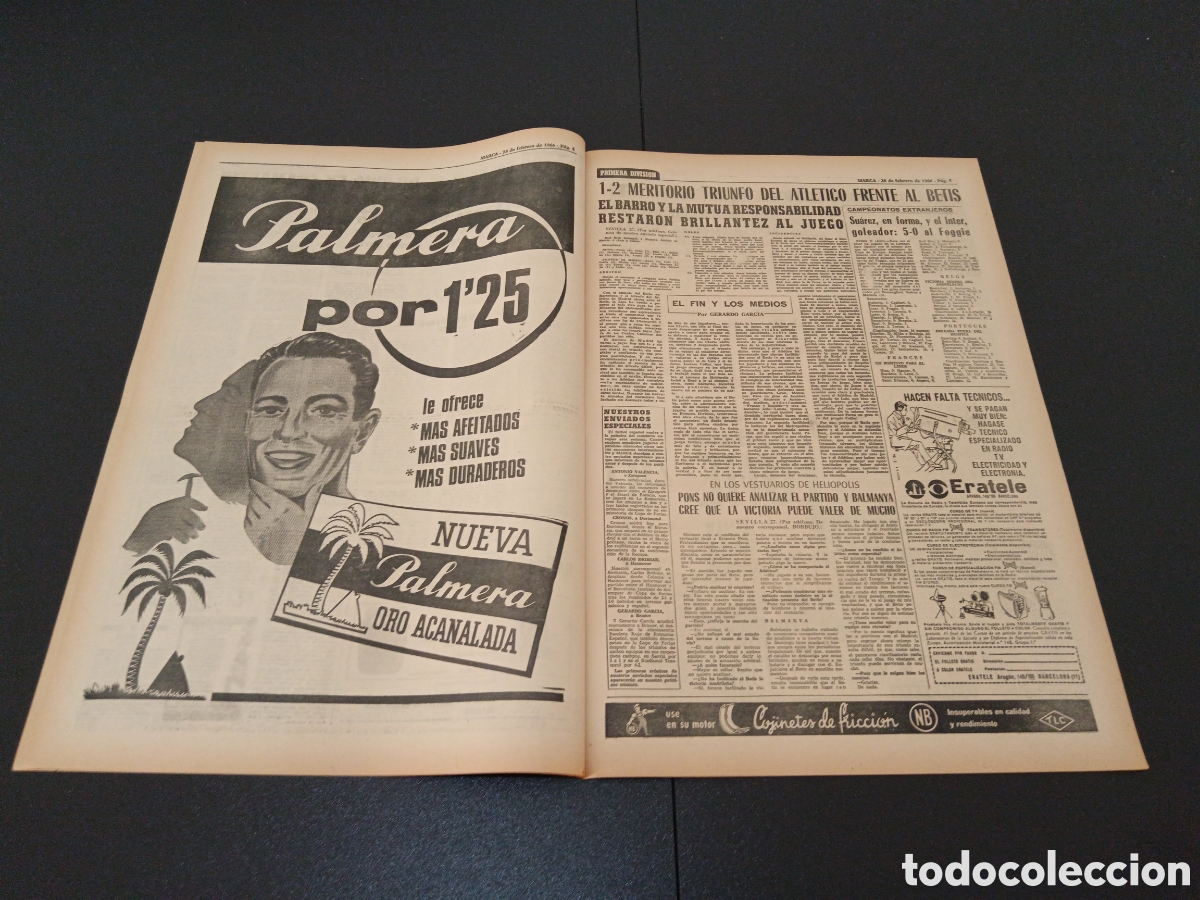 Coleccionismo deportivo: MARCA 28/02/1966 - Foto 3