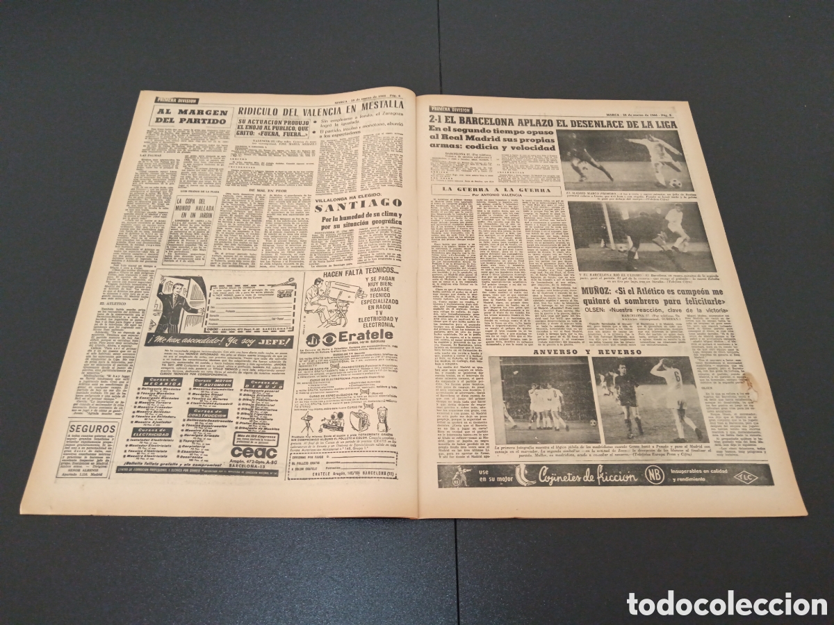 Coleccionismo deportivo: MARCA 28/03/1966 - Foto 3