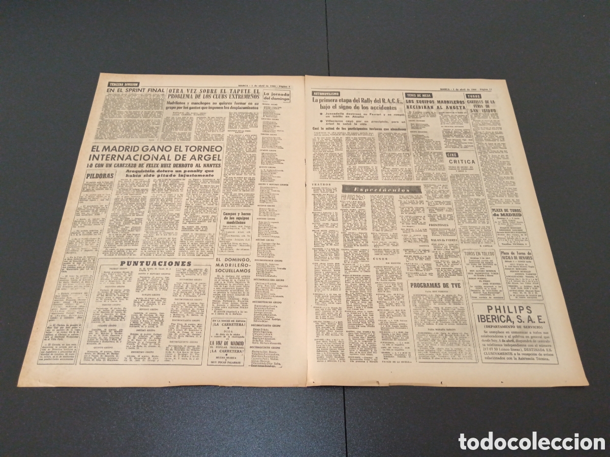 Coleccionismo deportivo: MARCA 01/04/1966 - Foto 3