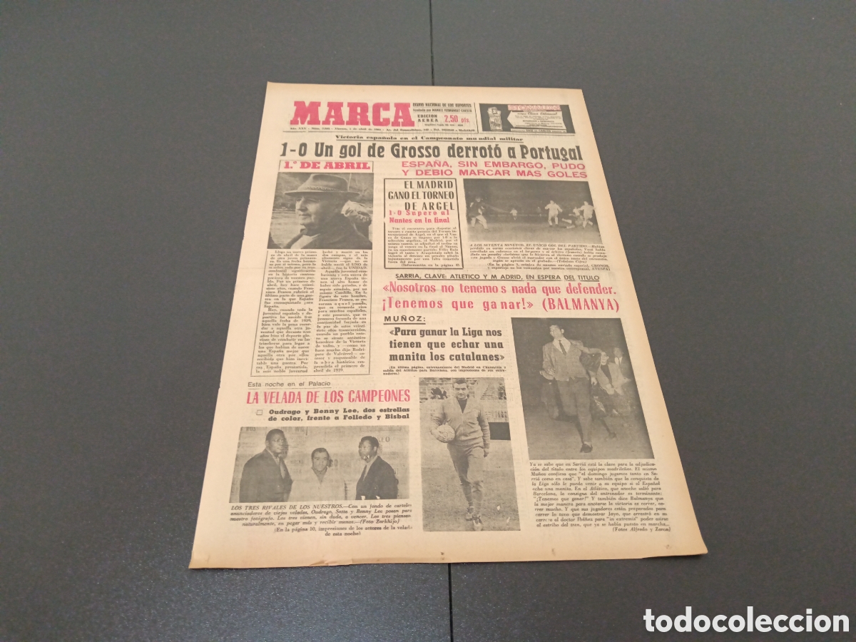 Coleccionismo deportivo: MARCA 01/04/1966 - Foto 1
