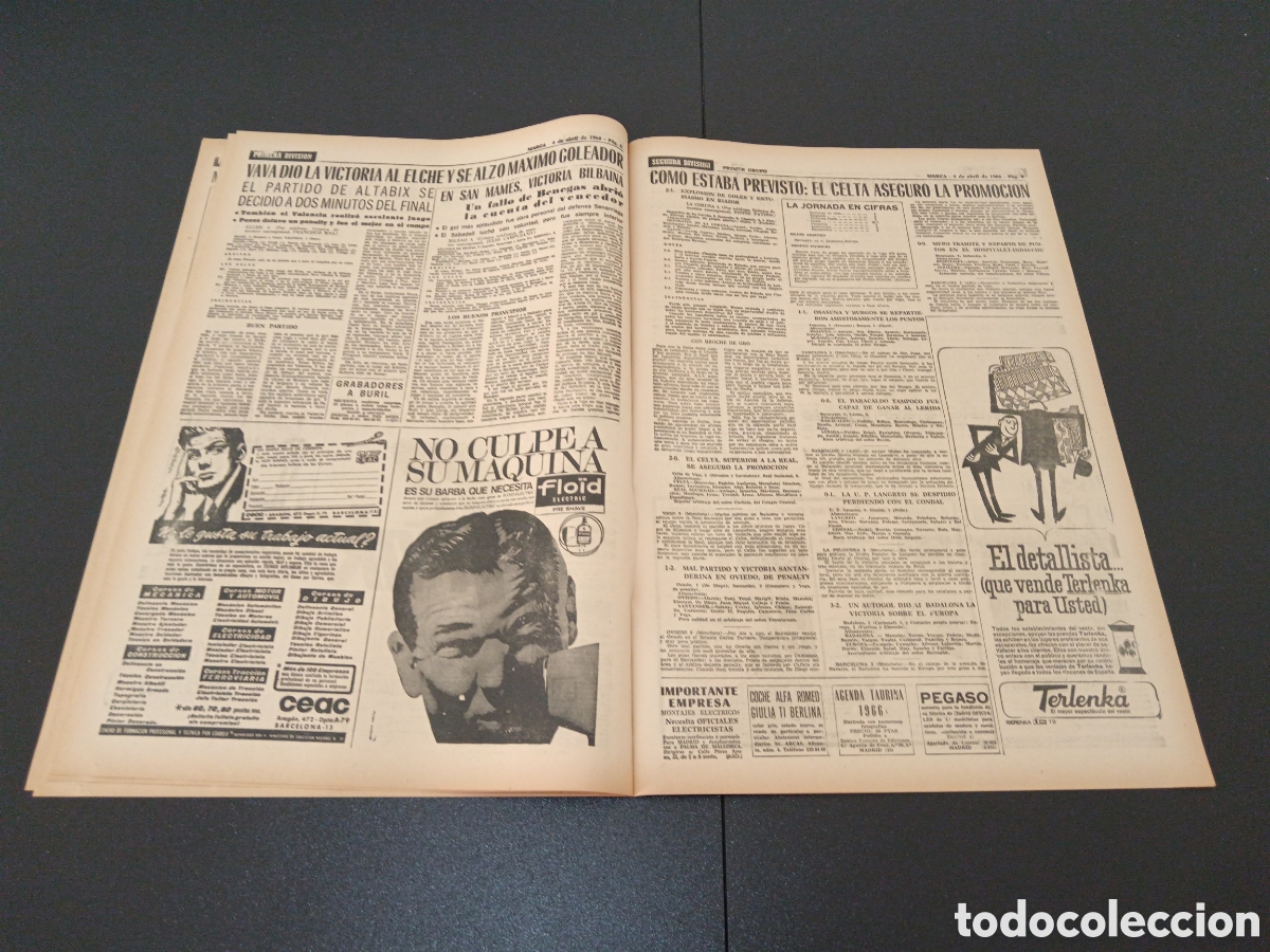 Coleccionismo deportivo: MARCA 04/04/1966 - Foto 5