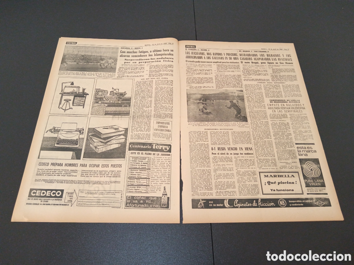 Coleccionismo deportivo: MARCA 25/04/1966 - Foto 3