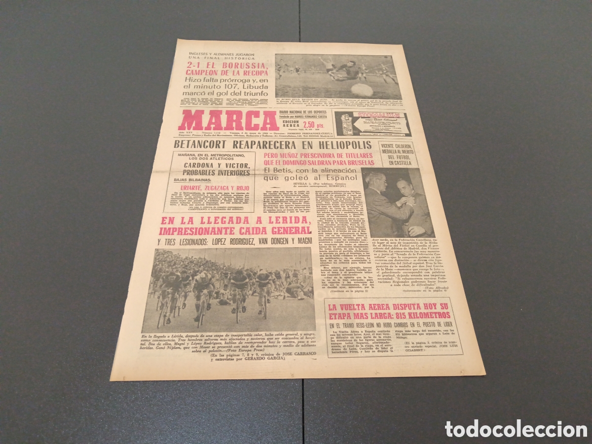 Coleccionismo deportivo: MARCA 06/05/1966 - Foto 1