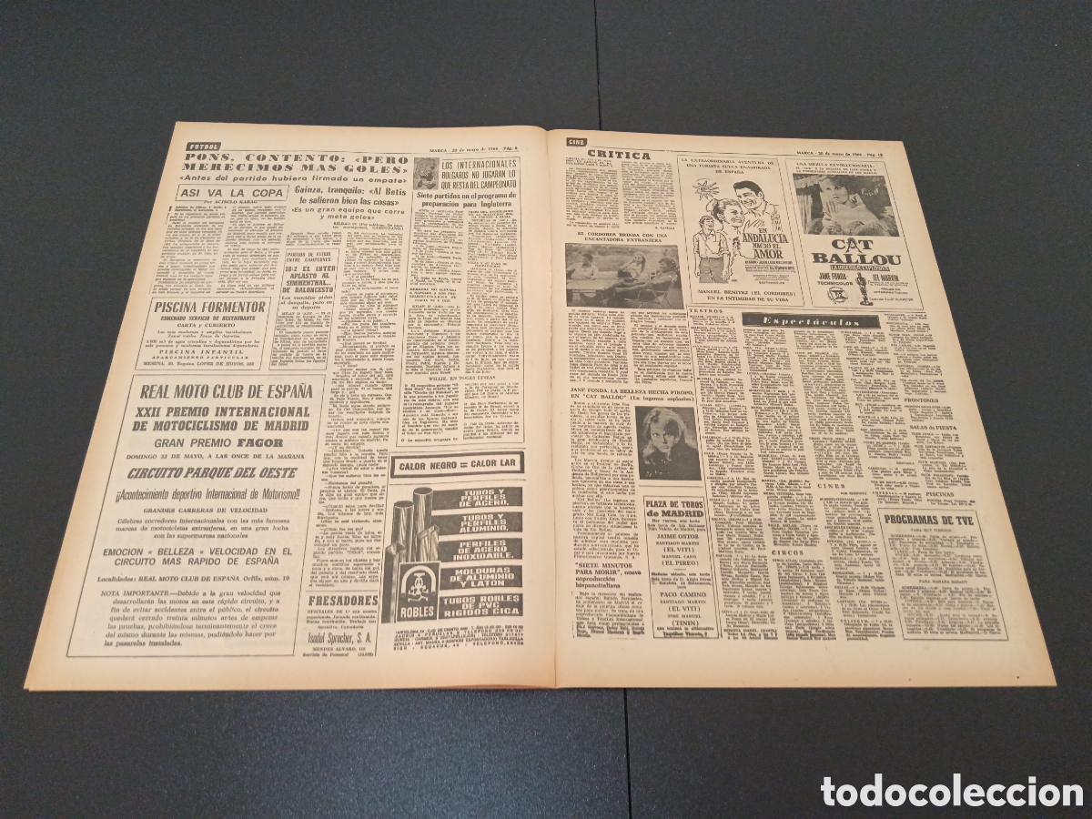 Coleccionismo deportivo: MARCA 20/05/1966 - Foto 4