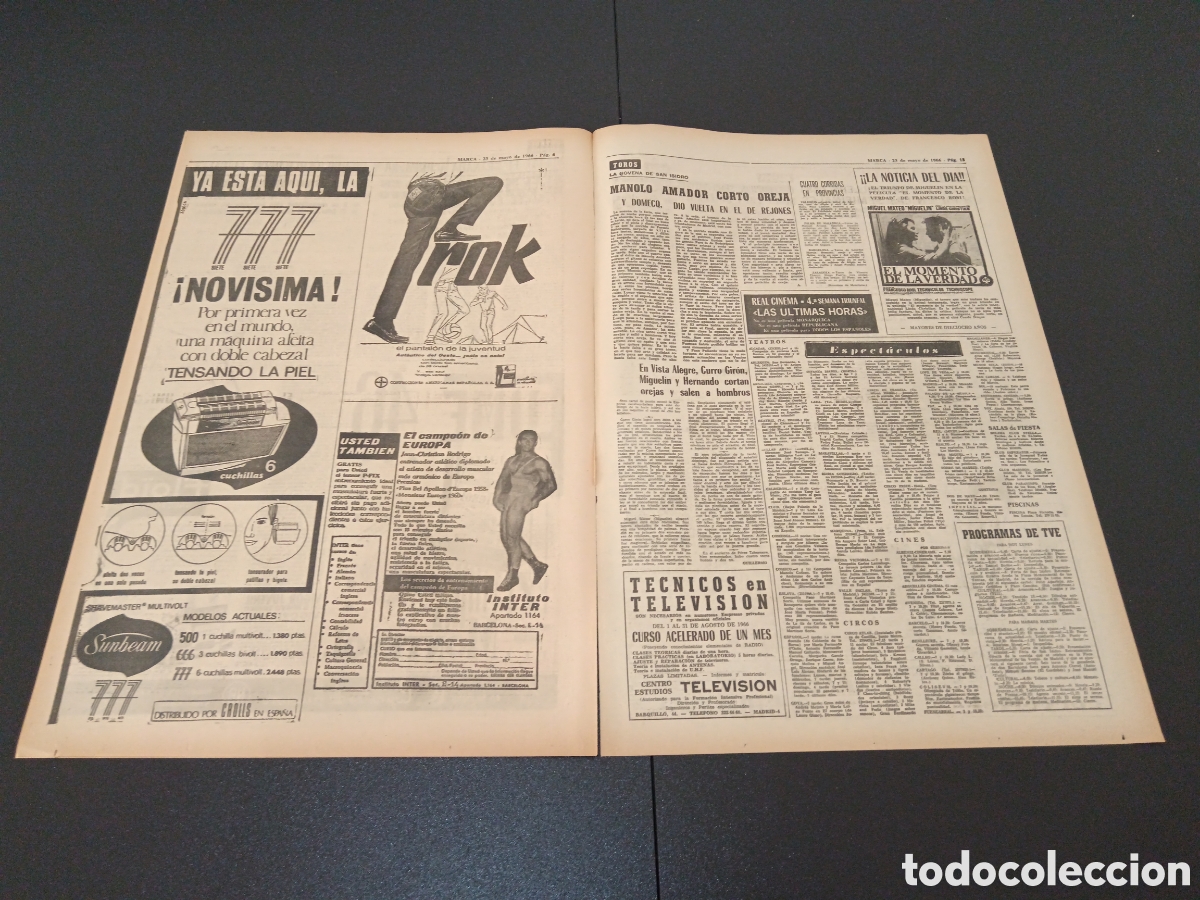Coleccionismo deportivo: MARCA 23/05/1966 - Foto 4